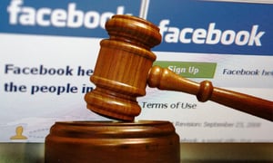 facebook in court
