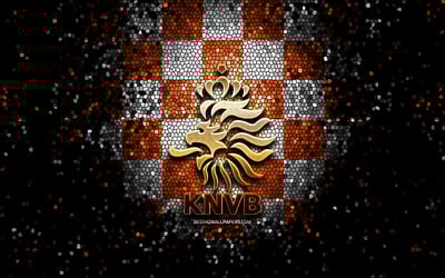HD-wallpaper-dutch-football-team-glitter-logo-uefa-europe-orange-white-checkered-background-mosaic-art-soccer-netherlands-national-football-team-knvb-logo-football-netherlands