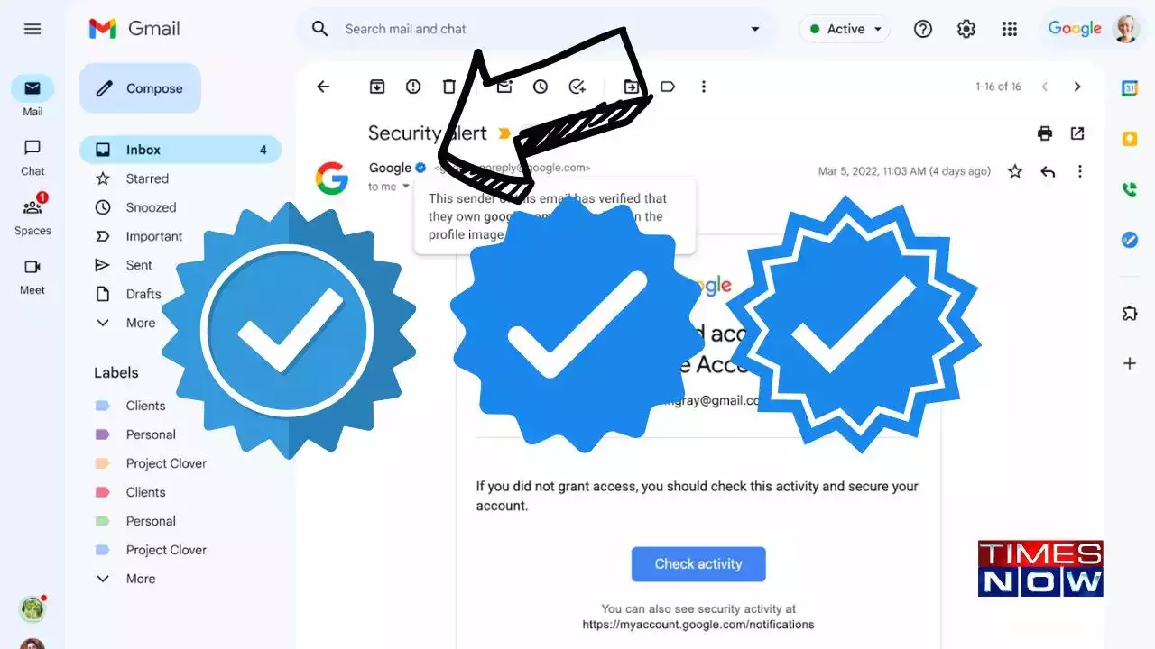 Мошенники обманывают пользователей Gmail с помощью поддельных голубых галочек