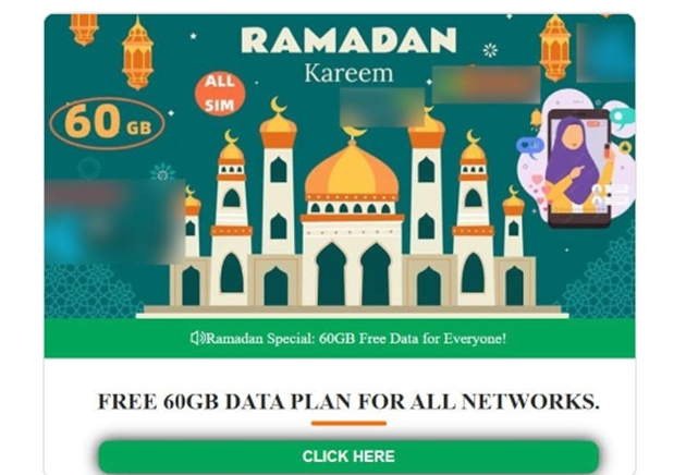 Вредоносы распространяются через предложения бесплатного 5G в честь Рамадана