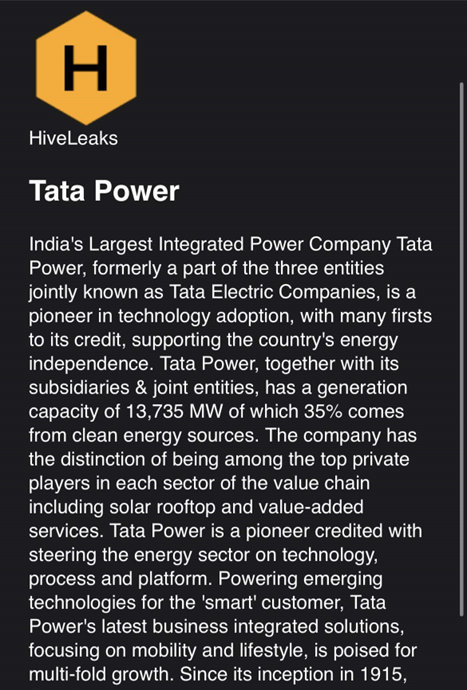 Стало известно, кто провел кибератаку на индийскую энергетическую компанию Tata Power